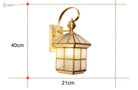 Estelle’s Full Copper Outdoor Waterproof Wall Lamp - Elegant Stair And Balcony Lighting Lamps