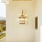 Estelle’s Full Copper Outdoor Waterproof Wall Lamp - Elegant Stair And Balcony Lighting Lamps