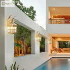Estelle’s Full Copper Outdoor Waterproof Wall Lamp - Elegant Stair And Balcony Lighting Lamps