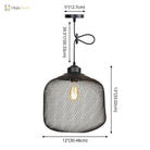 Ethan’s Industrial Wire Mesh Pendant Lamp: A Touch Of Charm