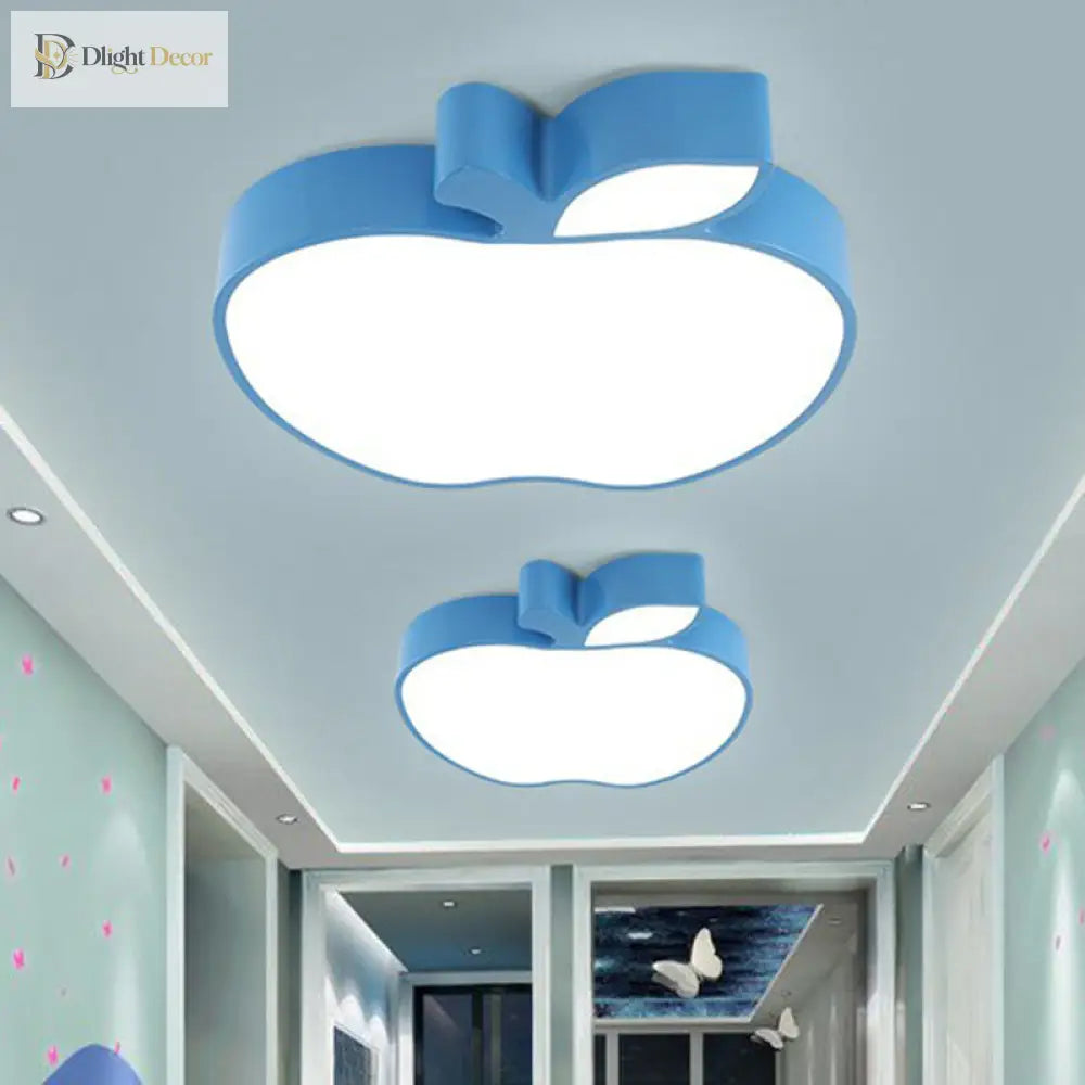Ethan’s Enchanted Apple: Blue Led Ceiling Light For Kids’ Rooms Fixtures