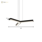 Ethan’s Modern Y - Shaped Led Pendant Lamp: Enhance Your Office With Style And Efficiency