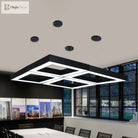 Ethan’s Modern Black Pendant - Adjustable Led Light For Office (Multiple Sizes)