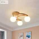 Ethan’s Modern Semi - Flush Chandelier: Warm Lighting And Rustic Charm For Your Bedroom