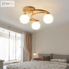 Ethan’s Modern Semi - Flush Chandelier: Warm Lighting And Rustic Charm For Your Bedroom