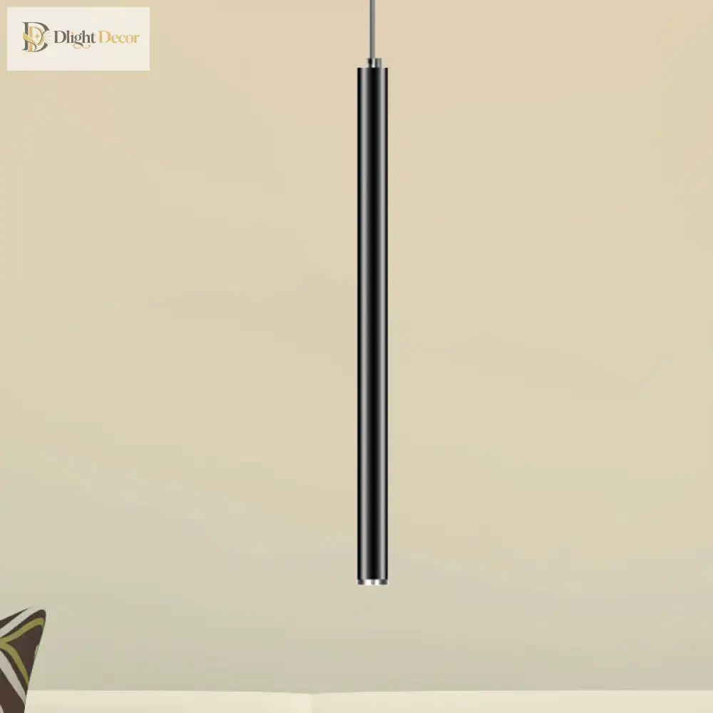 Ethan’s Modern Slim Pendant Lamp: A Touch Of Sophistication In Multiple Sizes Black / 39 Warm