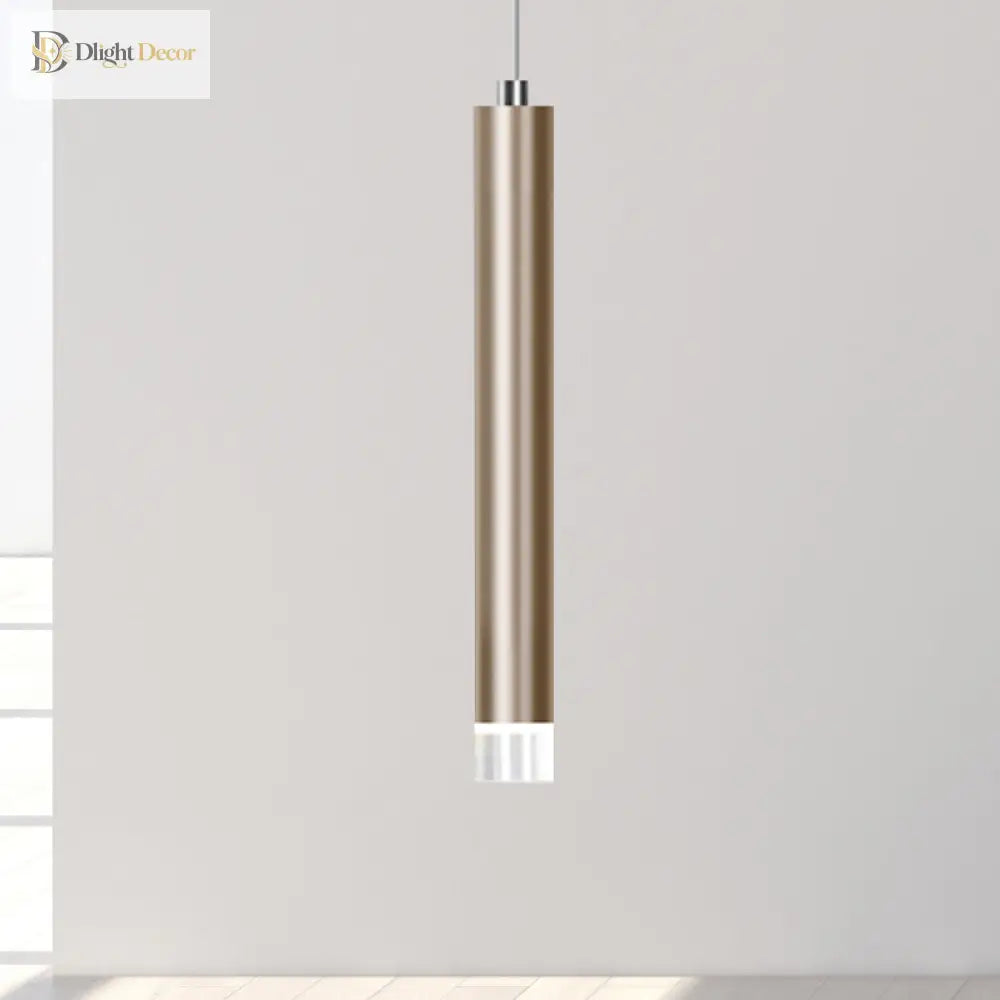 Ethan’s Modern Slim Pendant Lamp: A Touch Of Sophistication In Multiple Sizes Gold / 12 White