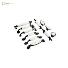 European Ceramic Cabinet Handles – Black and White Wardrobe Drawer Pulls for Kitchen and Furniture Handles