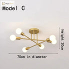 Eva’s Brushed Antique Gold Ceiling Light