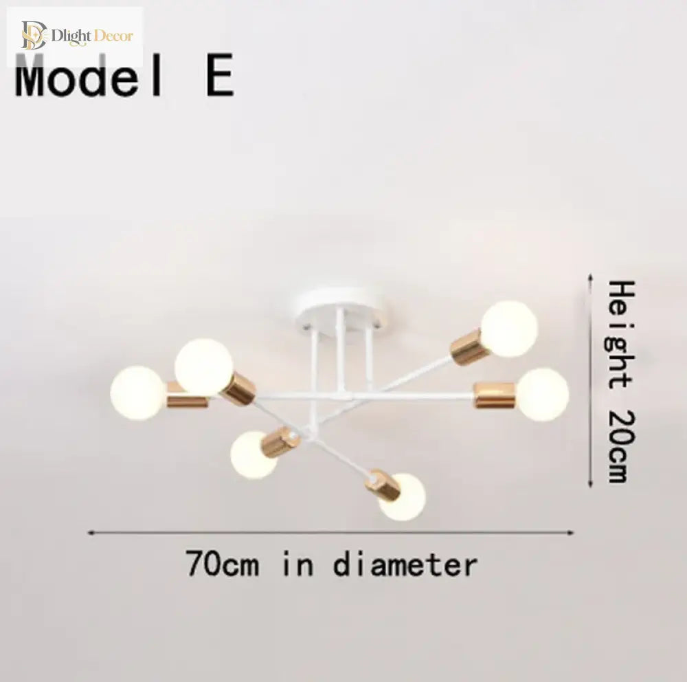 Eva’s Brushed Antique Gold Ceiling Light