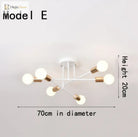 Eva’s Brushed Antique Gold Ceiling Light