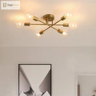 Eva’s Brushed Antique Gold Ceiling Light