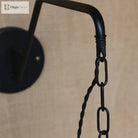 Evangeline - Vintage Industrial Wall Sconce With Black Metal Shade