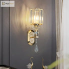 New Modern Simple Bedroom Bedside Lamp - Crystal Wall For Eye Protection In Living Rooms Studies