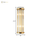 Evelyn - Exquisite 2 - Light Crystal Wall Sconce In Gold Finish