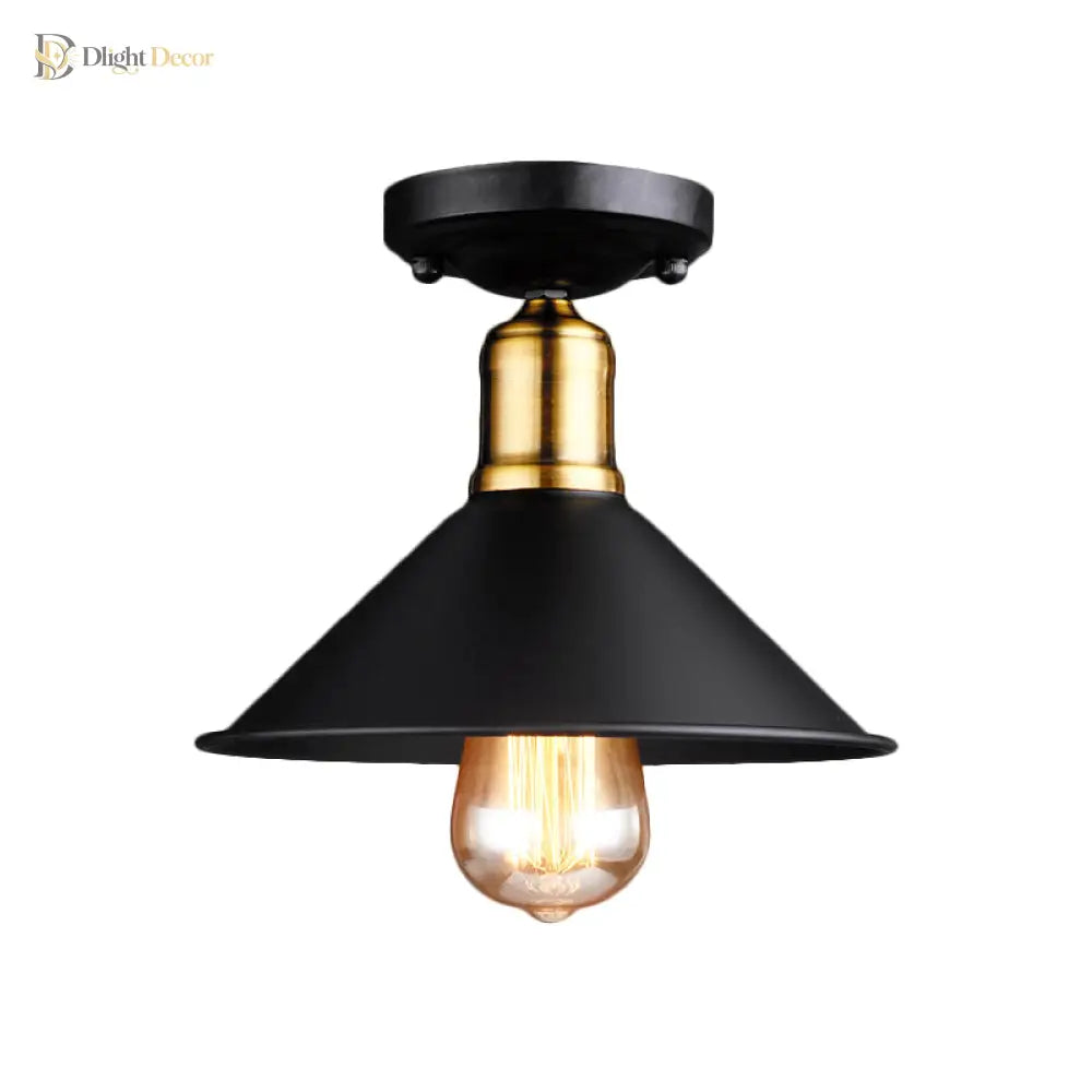 Mary Enchanting Conic Semi - Flush: Vintage Charm Meets Modern Style
