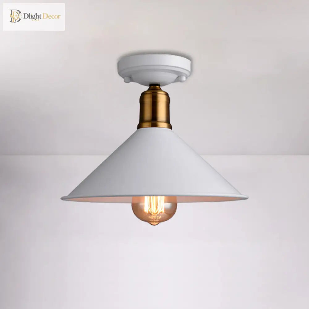 Mary Enchanting Conic Semi - Flush: Vintage Charm Meets Modern Style