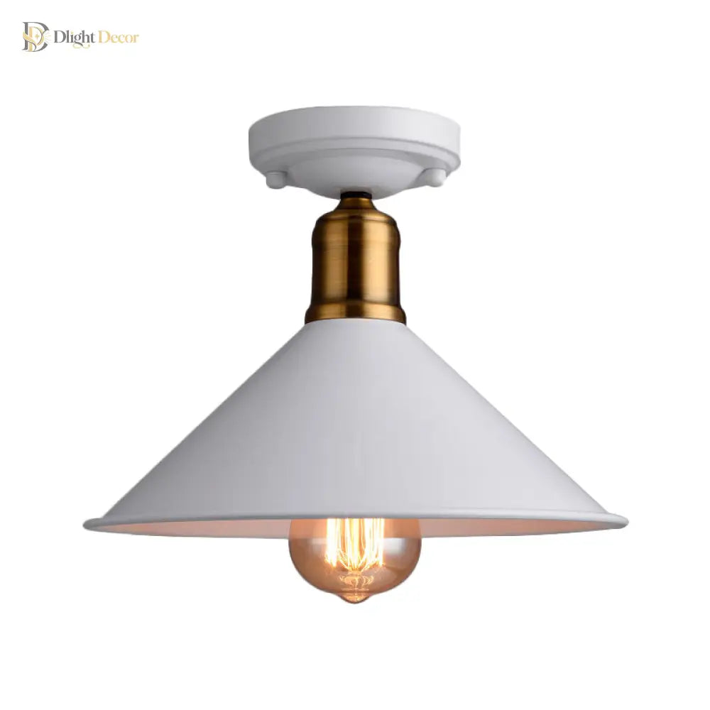 Mary Enchanting Conic Semi - Flush: Vintage Charm Meets Modern Style