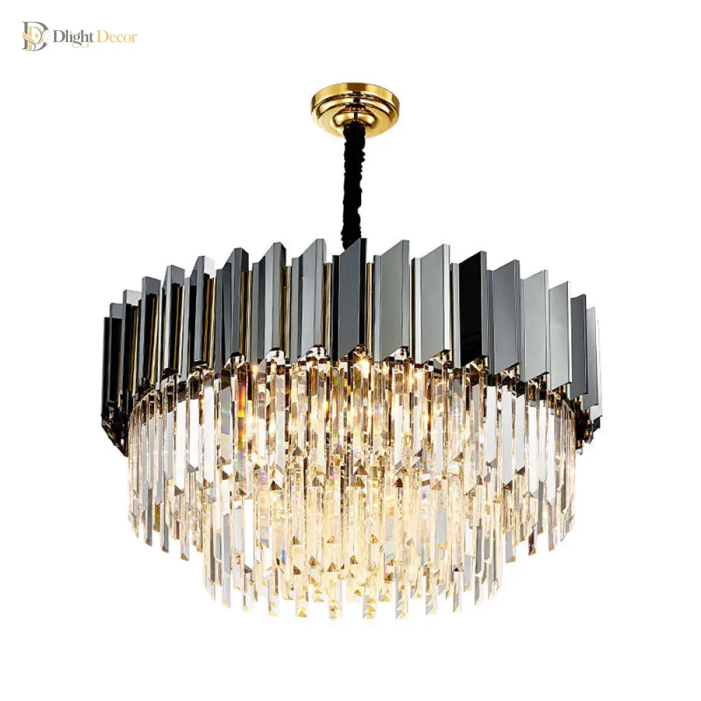 Evelyn’s Crystal Chandelier - Modern Elegance With Tiered Design