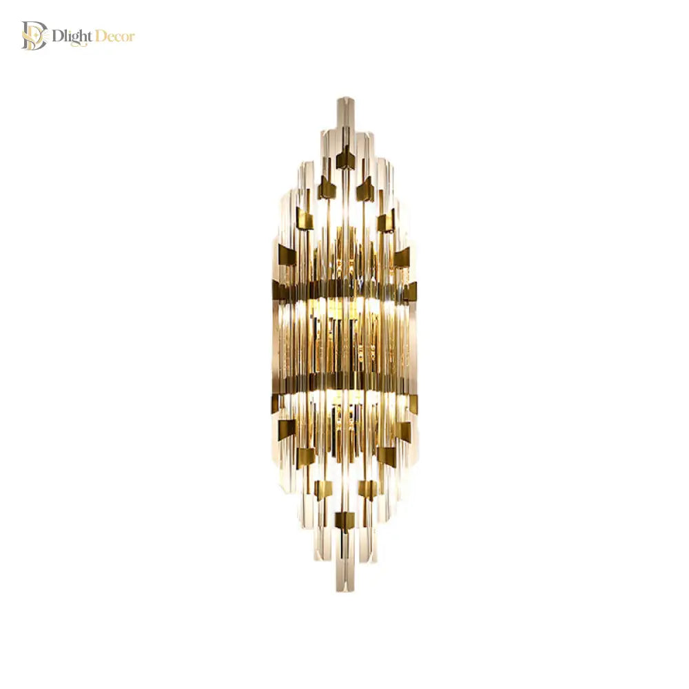 Evelyn’s Crystal Sconce - Modern Elegance For Your Living Room