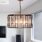 Everly’s Enchanting Embrace: Modern Black Crystal Pendant Lamp