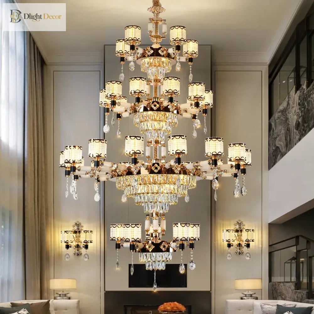 Exquisite Crystal Pendant Chandelier - A Luxurious And Romantic Lighting Fixture For Your Living