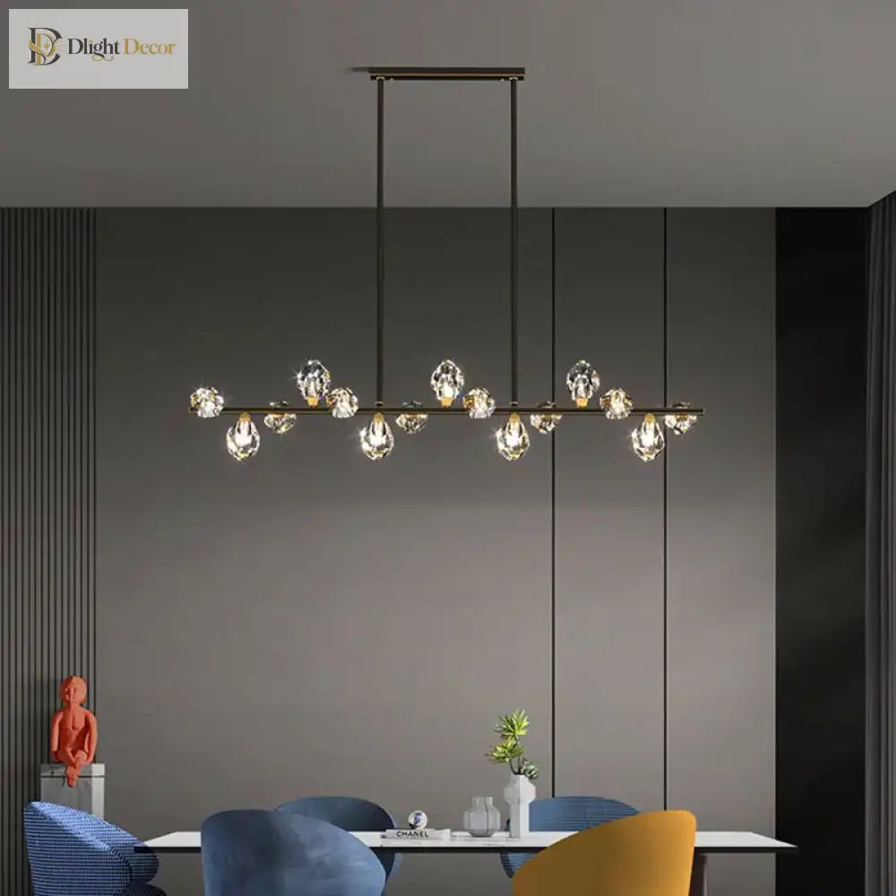 Exquisite Crystal Pendant Lights - Elegant Indoor Lighting For Dining Rooms And Salons