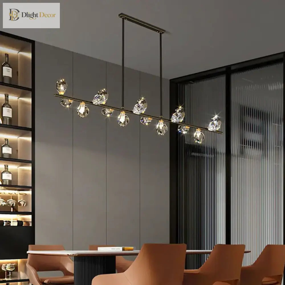 Exquisite Crystal Pendant Lights - Elegant Indoor Lighting For Dining Rooms And Salons