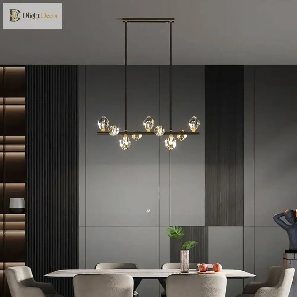 Exquisite Crystal Pendant Lights - Elegant Indoor Lighting For Dining Rooms And Salons