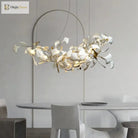 Exquisite Porcelain Leaves Chandeliers - Luxury Led Pendant Lights For Living Room Bedroom Hotel