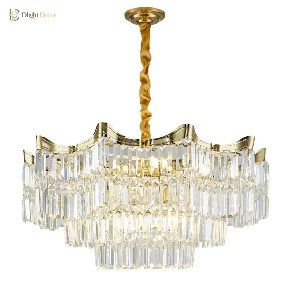 Exquisite Crystal Chandelier For Living Rooms Bedrooms And More - Modern French Light Luxury Design