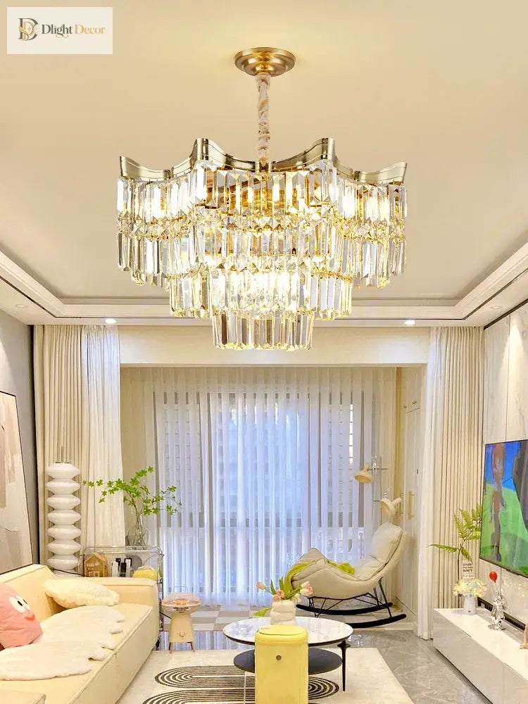 Exquisite Crystal Chandelier For Living Rooms Bedrooms And More - Modern French Light Luxury Design