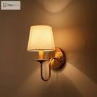 Fabric E14 Wall Lamp - Modern European Style Bedroom Bedside For Living Room Hotel Study And Office