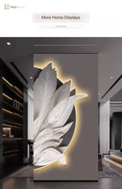 Dlight Decor Feather Mural LED Light for Entry Walls Wall Art