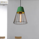 Finley - Modern Industrial Pendant Light With Tapered Shade And Wire Guard
