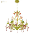 European Pink Rose Flower Chandelier – product view 5