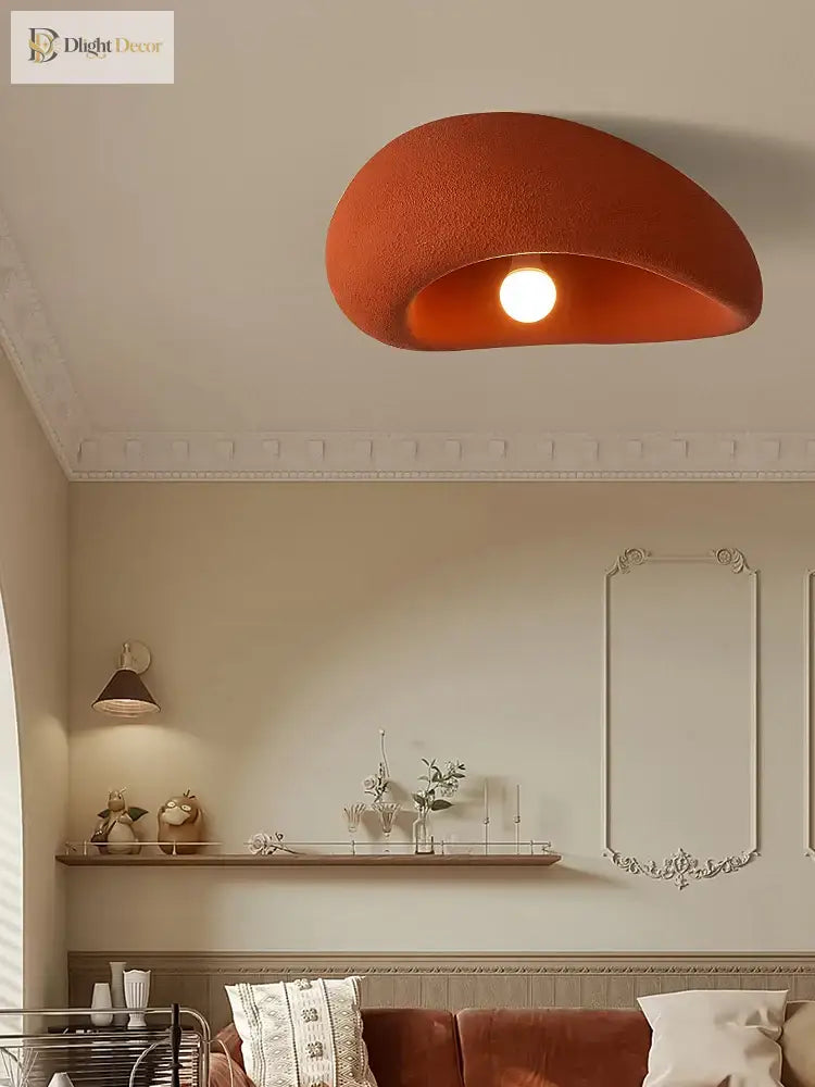 French Minimalist Wabi - Sabi Colorful Led Ceiling Light - Perfect For Bedrooms Studies And Living