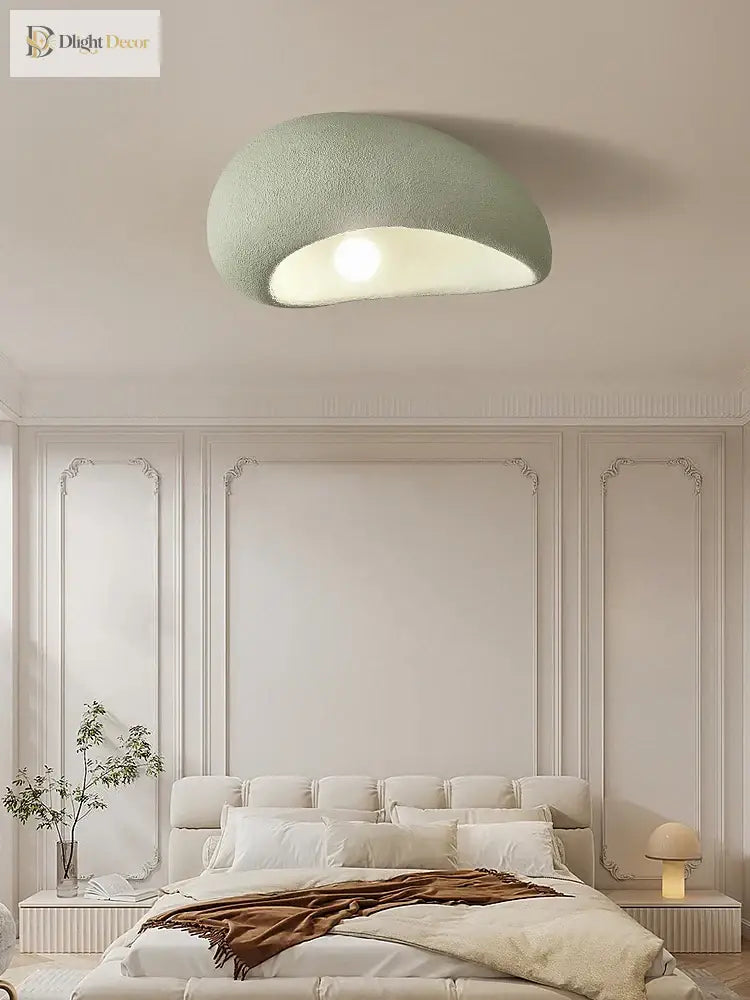 French Minimalist Wabi - Sabi Colorful Led Ceiling Light - Perfect For Bedrooms Studies And Living