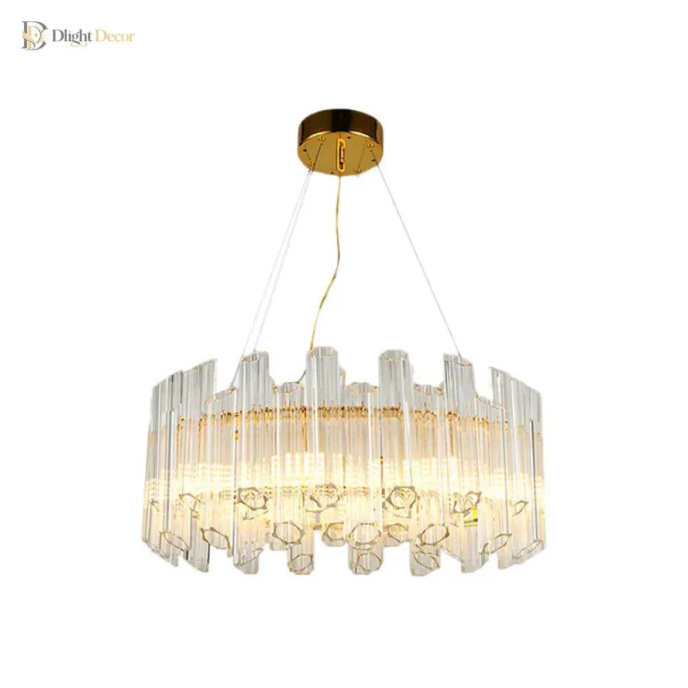 Freya’s Modern Gold Crystal Chandelier: Illuminate Your Space With Elegance