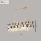 Gabriela Modern Crystal Chandelier - Smoke Grey Tiered Pendant (Multiple Sizes)