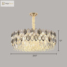 Gabriela Modern Crystal Chandelier - Smoke Grey Tiered Pendant (Multiple Sizes)