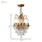 Gemma Elegance Meets Sparkling Brilliance: The Gold Crystal Drop Chandelier