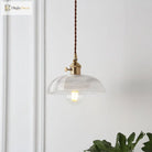 Geometric Elegance Meets Farmhouse Charm: The Geometry Clear Lattice Glass Pendant Light