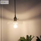 Geometric Elegance Meets Farmhouse Charm: The Geometry Clear Lattice Glass Pendant Light