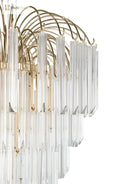 Gianna Italian Crystal Glass Pendant Chandelier – Classic Hanging Light for Staircase & High Ceilings chandelier