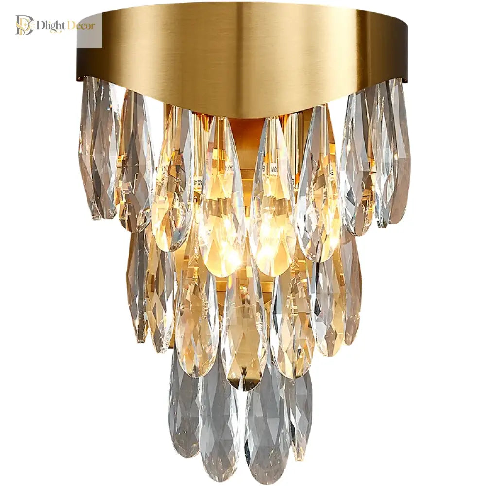Gianna - Luxury Crystal Wall Lamp For High - Quality Home Decor Wall Lamp