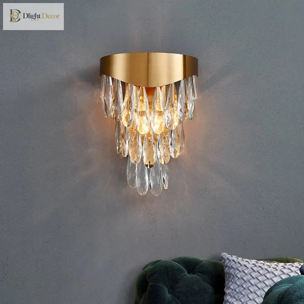 Gianna - Luxury Crystal Wall Lamp For High - Quality Home Decor Wall Lamp
