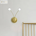 Modern Elegance Meets Warm Illumination: The Gold Led Wall Light (Set Of 2)