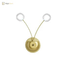 Modern Elegance Meets Warm Illumination: The Gold Led Wall Light (Set Of 2)