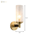 Glimmering Elegance: The Horizon Wall Sconce - Modern Light With Crystal Flair